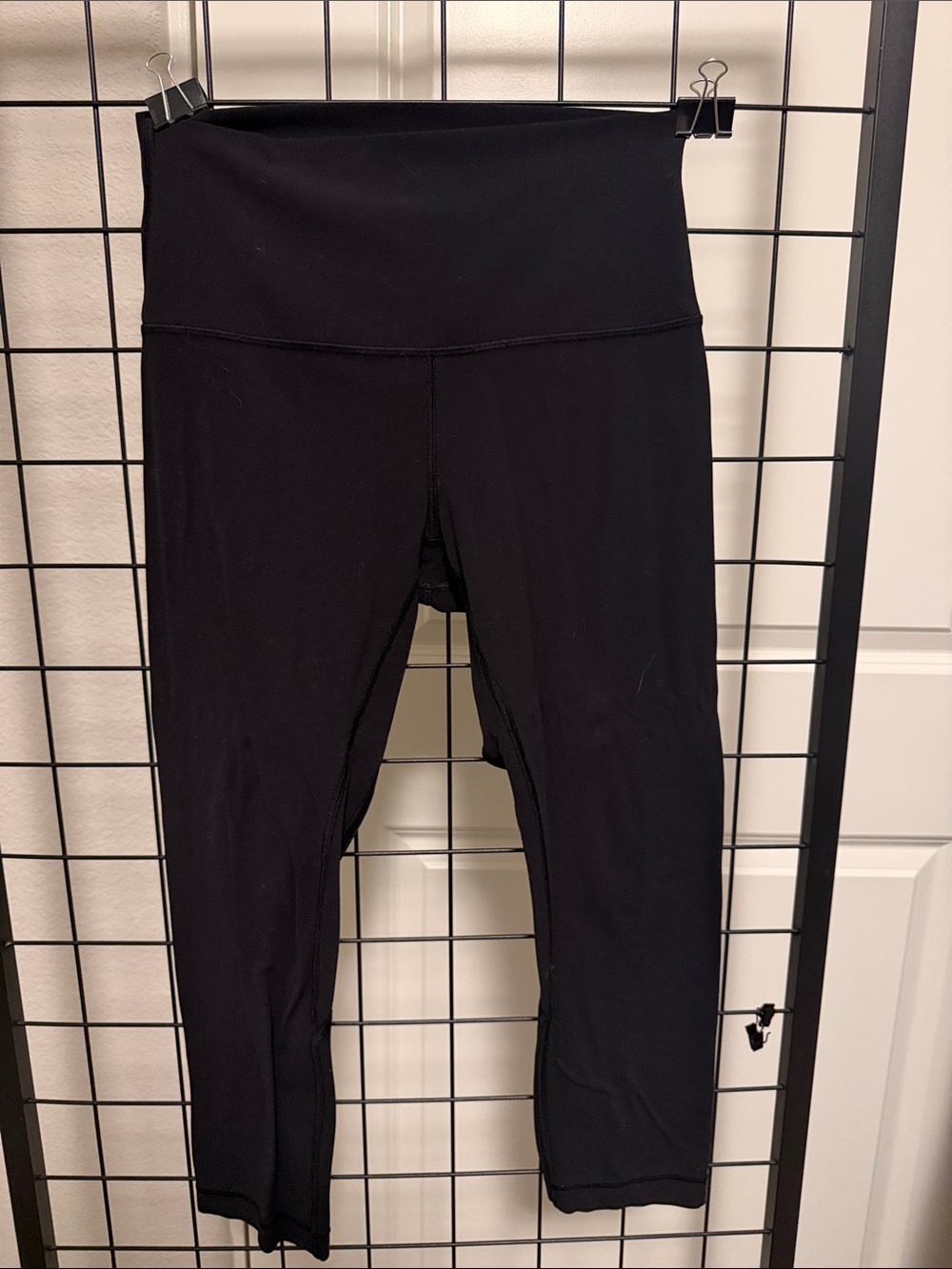 lululemon athletica Black Capri Leggings with High Waistband